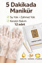Idm Waterless Manicure Glove Set – Keratin & Vitamin E Hand Care |   12 Items Including Rasp + Pusher + Towel
