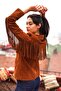 Women's Tasseled Genuine Leather Suede Jacket - 4