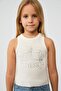 BG Store Girl's White Tank Top - 3