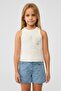 BG Store Girl's White Tank Top - 2