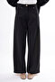 Wide Leg Denim Trousers 350 Black