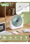 Portable Min Deskop Fan USB Charging 3 Speeds Strong Airflow and Low Decibel Table Fan Good for Stud - 5