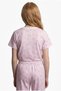 Girl's Crew Neck Printed Pajama Set - 5