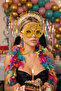 Gold Color Happy Birthday Written Crown and Glasses - 2