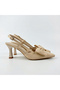 Women's High Heeled Shoes with Satin Bow Detail, Stylish Evening Dress Shoes, Stiletto Wedding Invitation Shoes - 2