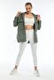 Women's Covered Double Pocket Regular Fit 100% Cotton Canvas Tunic Shirt - 6
