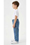 Toddler Boys Blue Cargo Denim Pants - 3