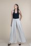 Women's Summer Stone High Waist Wide Leg Pleated Fabric Pants Casual Daily Office Stylish 30367 - 3