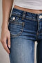 Minş Double Pocket Slim Fit Low Waist Flared Trousers - 3