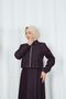 Jacketed Gilet Dress Tansel Denim Suit Plum Hnt8552 - 6