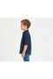Toddler Boys Navy Casual Linen blended Shirt with Roll‑Up Sleeves - 3