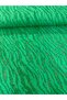 Zebra Patterned Green Burnout Velvet Tulle - Modern Dressmaking Fabric - 2