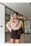 Fular Detailled Polka Dot Blouse Beige - 3
