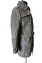Suede Genuine Sheep Fur Men's Trench Coat - Burb - Gray - 3