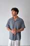 Apaş Collar Smoked Knitted Knitwear Shirt