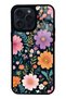 iPhone 14 Pro Max Glossy Phone Case with Flowers Design