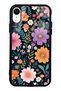 iPhone Xr Glossy Phone Case with Flowers Design