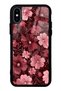 iPhone XS Max Velvet Burgundy Design Glossy Phone Case