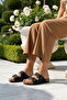 Black Double-Strapped Women's Lightweight Daily Slippers Pc-7551 Z