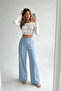 Low-Cut Crop Knit Sweater with Ripped Detail, Long Sleeves, Slim Fit - White - 4