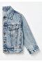Toddler Boys Light Wash Denim Jacket – Button‑Front Casual Outerwear - 4
