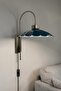 Plug-In Risso Sea Green Single Sconce Living Room Kitchen Hallway Cafe Boutique Lamp Lighting - 7