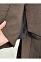 Larin Skirt Pleated Single Button Skirt Suit-Fa1056 Brown - 5