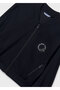 Girl's Black Zip-Up Sweatshirt - 6