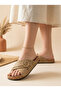 Women's Anatomical Cork Sole Cross-Strapped Buckle Casual Slippers - 2