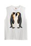 Eternal Love – Penguin Couple Design T-Shirt / Undershirt (Optional)