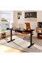 FLEXISPOT EN2 cm Electric Sit Stand Desk with Cable Management - Black Frame and Top - 2