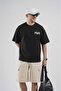 Double Face Oversize Fit T-Shirt with Back Print Detail - 5