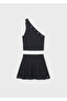 Girl's One-Shoulder Blouse Skirt Set 6918
