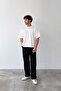 Pleated Baggy Fit Fabric Black Trousers - 4