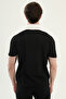 Patterned Slim Fit Polo Collar Zippered Men's Knitwear T-Shirt Black - 11593.26Y - 4