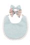 - Isabella Ribbon Headband and Reversible Baby Bib For Babies - Floral Green - 0Y to 4Y - 3