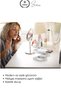 # Jewelryorganizer 4-Tier Rotating Jewelry Organizer 360 Degree White Jewelry Box Round Decorative Stylish - 4