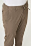 Straight Super Slim Fit Elastic Waist Drawstring Men's Trousers Khaki - 38354.26Y - 2