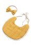 -Angelica Baby Bib and Headband - Yellow- 0Y to 4Y - 2