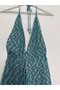 Women's Back Detailed Glittery Crochet Knitted Beach Dress Mini Summer Dress - 4