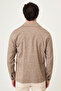 Gray Slim Fit Pocket Lapel Men's Trenchcoat Brown - 21338.26Y - 5