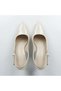 Women's Heeled Shoes Patent Leather Belt Gold Buckle Detailed Stylish Classic Stiletto Office Event Model - 2
