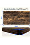 FLEXISPOT EN2 cm Electric Sit Stand Desk - White Frame and Rustic Brown Top - 3