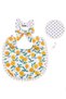- Isabella Ribbon Headband and Baby Bib for Babies - Fruits Print White- 0Y to 4Y - 2