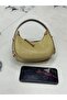 Women's Mini Patent Leather Baguette Cherry Bag with Zipper Closure and Strap Detail - 3