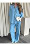 Light Blue Tencel Fabric Shirt and Pants Set - 0926 - 2