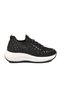 Black Anorak Light Stone Embroidered Women's Casual Shoes 26Y301 g - 3