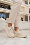 Beige Anorak Light Stone Embroidered Women's Casual Shoes 26Y301 g