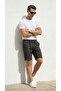 Men's Linen Shorts with Elastic Waist and Drawstrings, Summer Comfortable Cut, Daily Casual Bermuda Shorts - 5