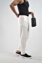 Boyfriend Fit Pover Lycra Fabric Trousers - 4